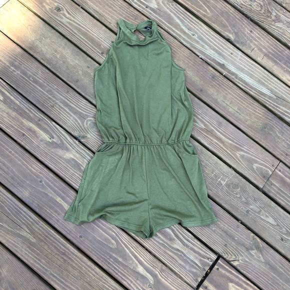 Pants - Size M Army Green Romper